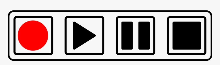 Computer Icons Button Cassette Deck Media Player Tape - Play Pause Stop Rewind Png, Transparent Png