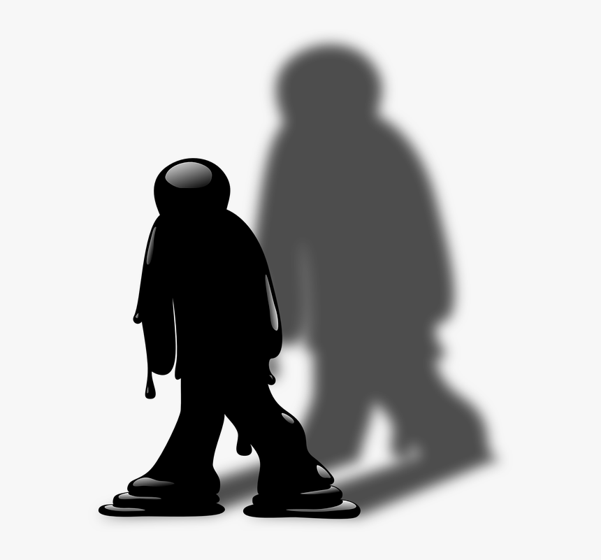 Man, Figure, Person, Shadow, Melting - Person With Shadow Cartoon, HD
