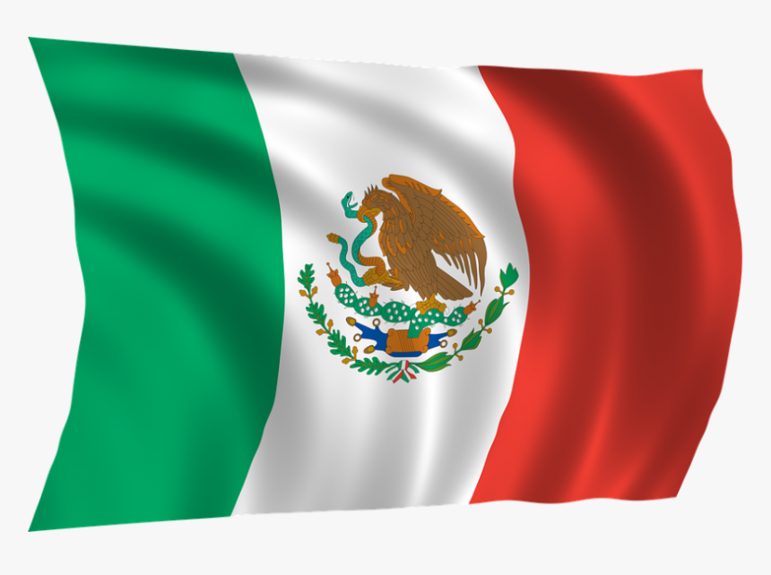 Transparent Mexico Flag Clipart - Bandera De Mexico Png, Png Download