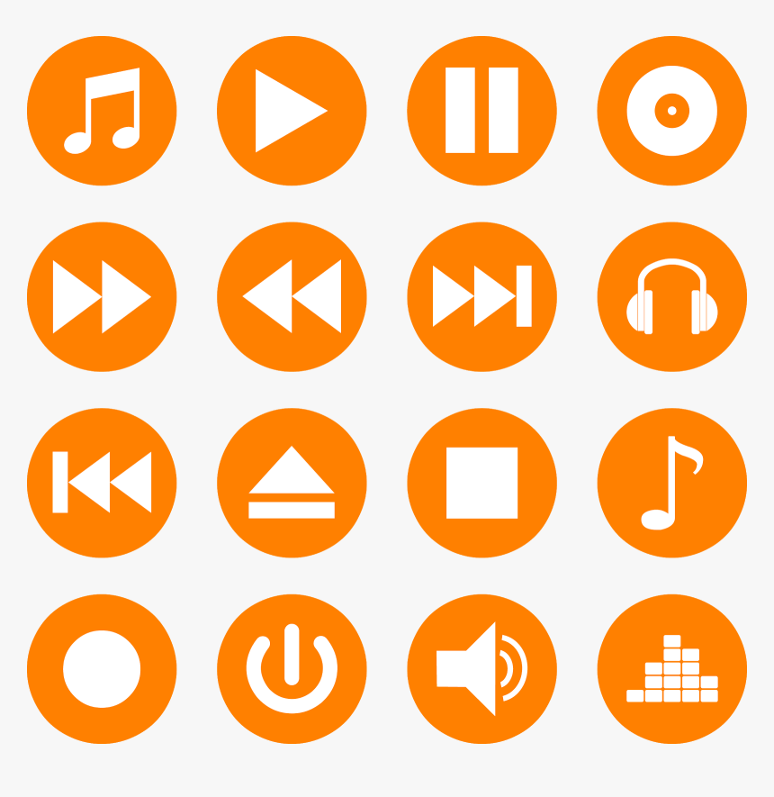 Play Pause Button Png, Transparent Png