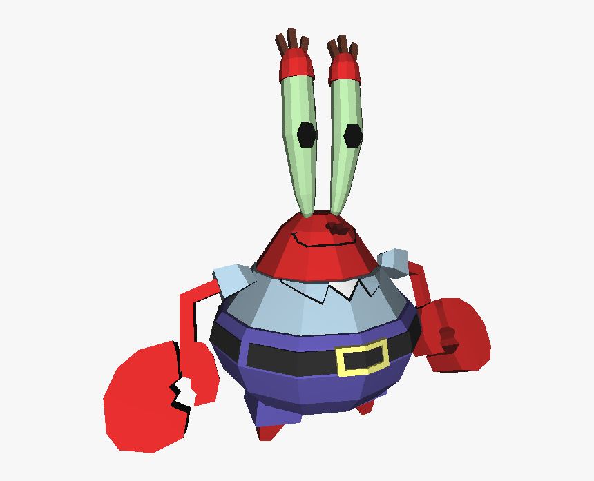 Mr Krabs 3d Model, HD Png Download