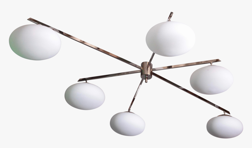 Fine Large Chrome And Glass Flush Mounts In The Manner - Ceiling, HD Png Download