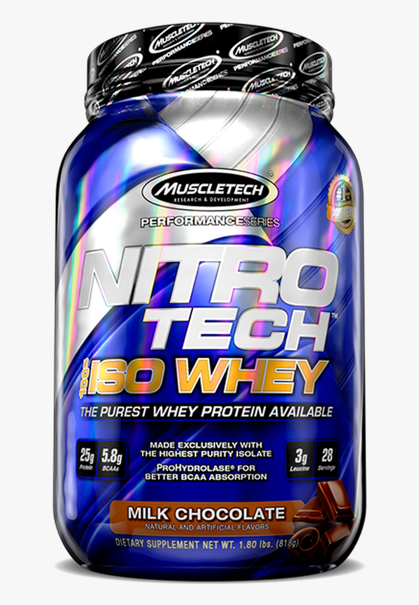 Nitro-tech 100% Iso Whey, HD Png Download