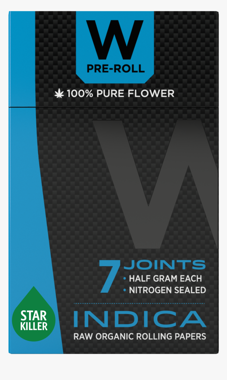W Vapes Cannabis Pre-rolls Star Killer Indica Pre Roll - Graphic Design, HD Png Download