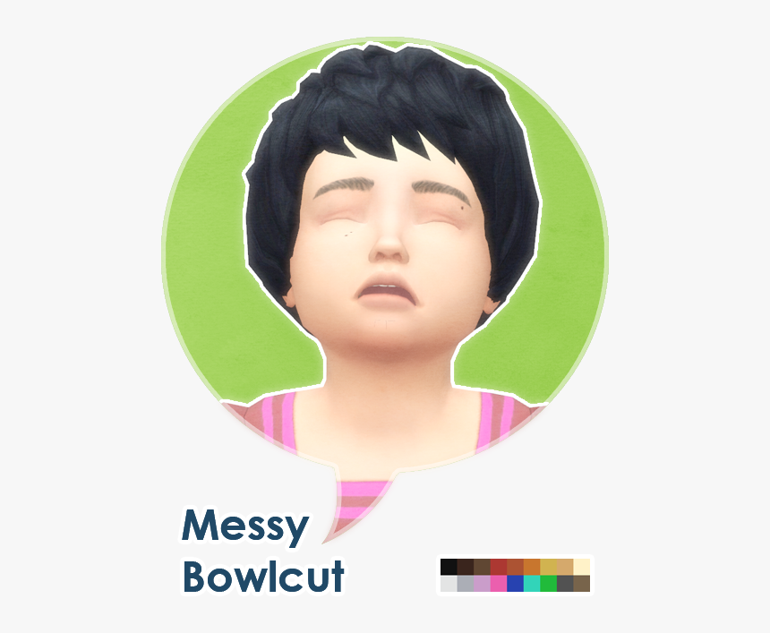 Sims 4 Cc Bowl Cut Child, HD Png Download
