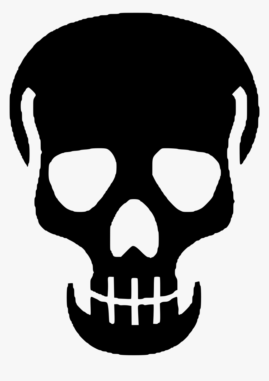 Black Skull Png, Transparent Png