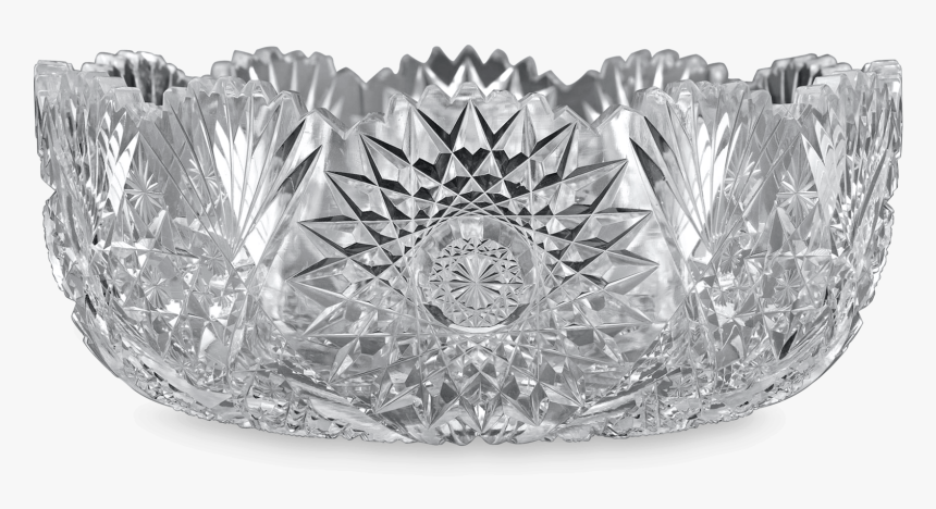 Chrysanthemum Cut Glass Bowl By Hawkes - Cut Glass Bowl, HD Png Download