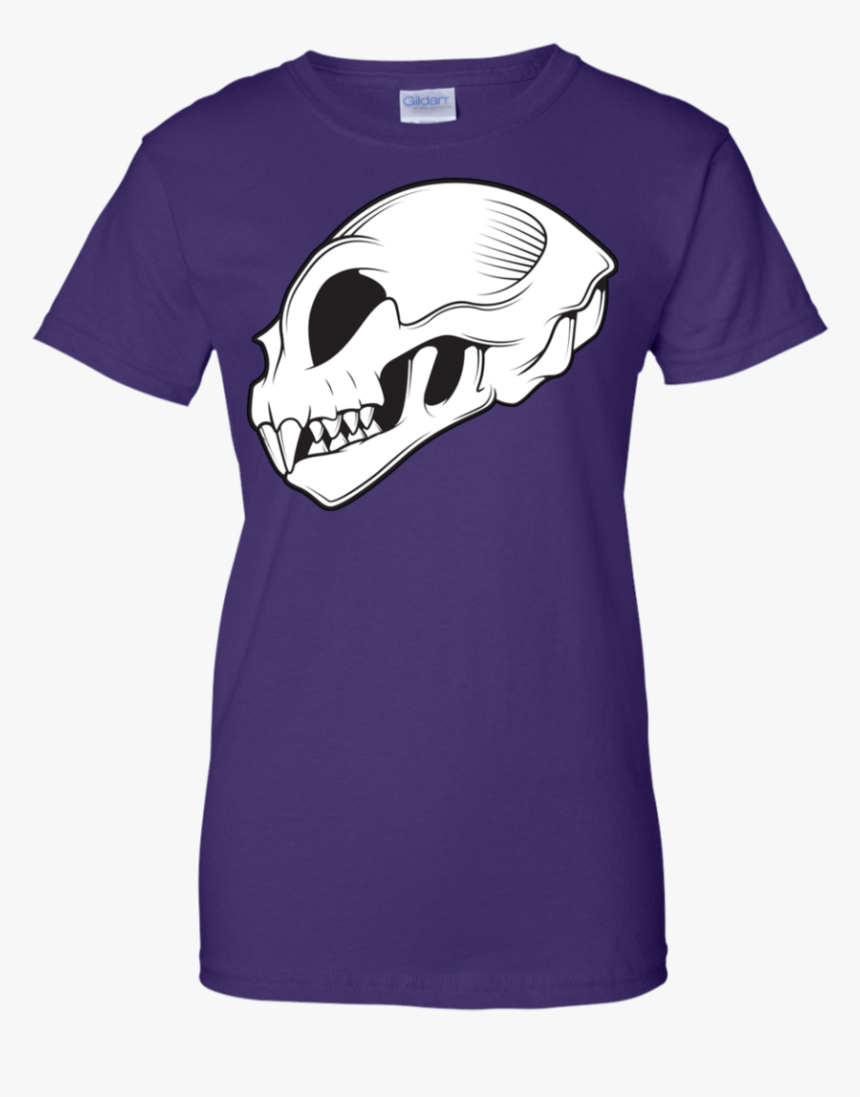 Cat Skull T Shirt & Hoodie - T-shirt, HD Png Download