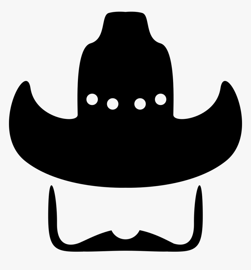 Cowboy Hat With Moustache - Sombrero Vaquero Con Bigote, HD Png Download