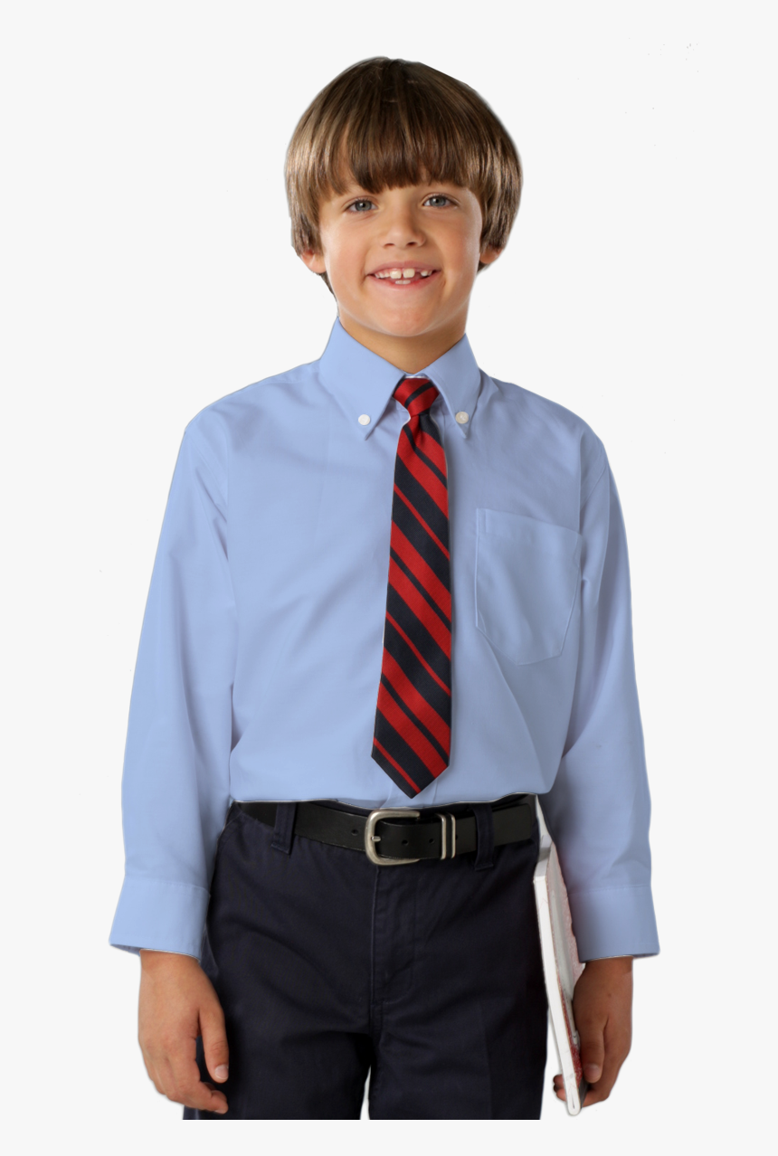 Youth Long Sleeve Oxford - Boy, HD Png Download