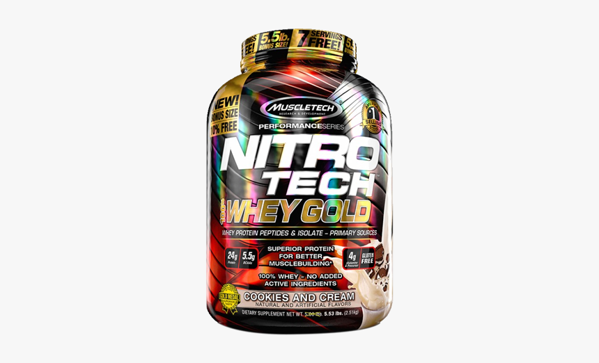 Nitro Tech Whey Gold Double Rich Chocolate, HD Png Download