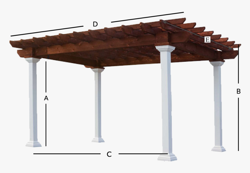 Artisian Wood Pergola Size - Pergola, HD Png Download