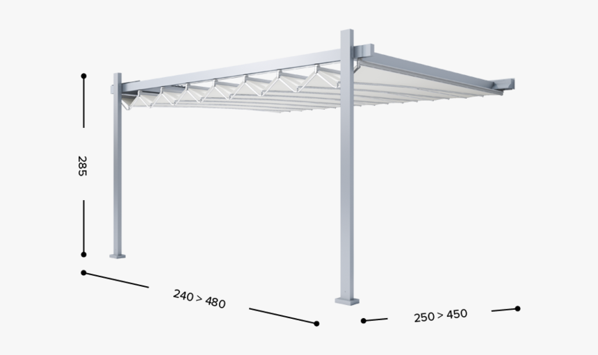 Addossata Laterale 2gambe 2 - Pergola De Dos Patas, HD Png Download