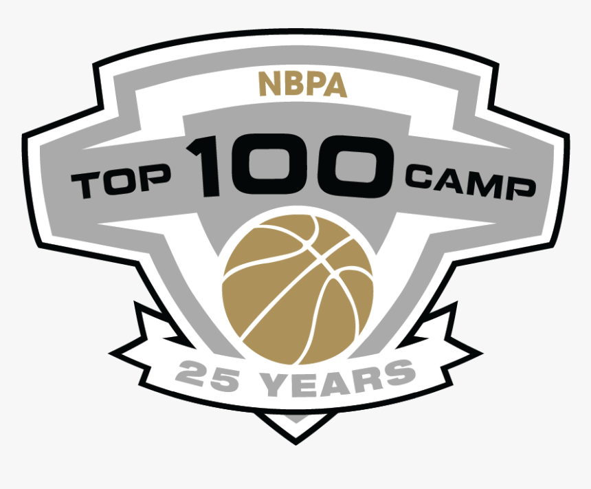 Top 100 25th Primary Logo - National Basketball Players Association, HD Png Download