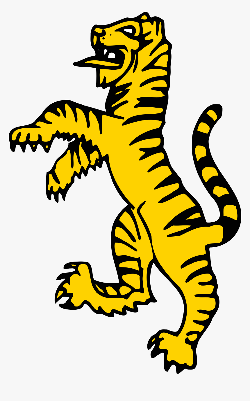Tiger Draw Standing Up, HD Png Download
