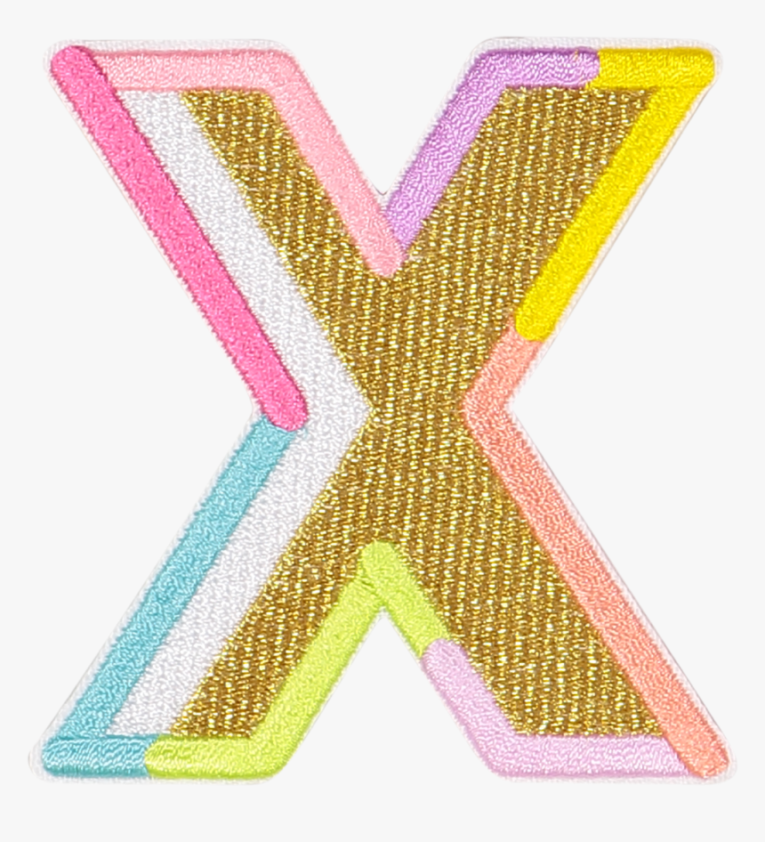 Gold Color Block Letter Patches - Art, HD Png Download