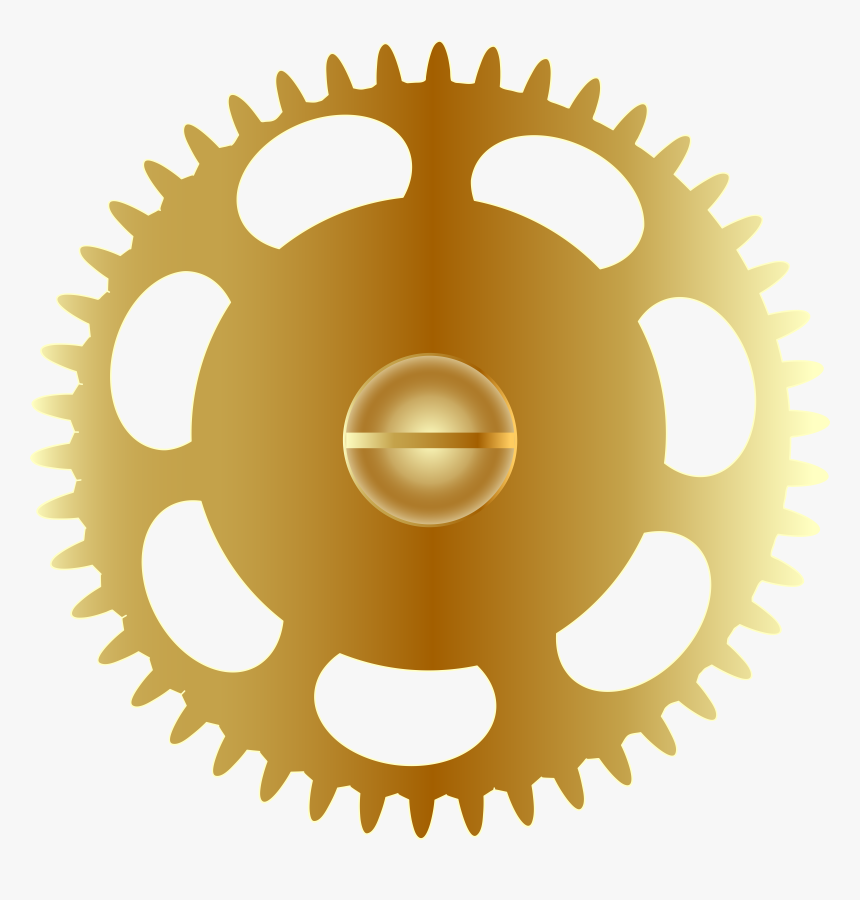 Gold Steampunk Gear Png Clip Art Image, Transparent Png