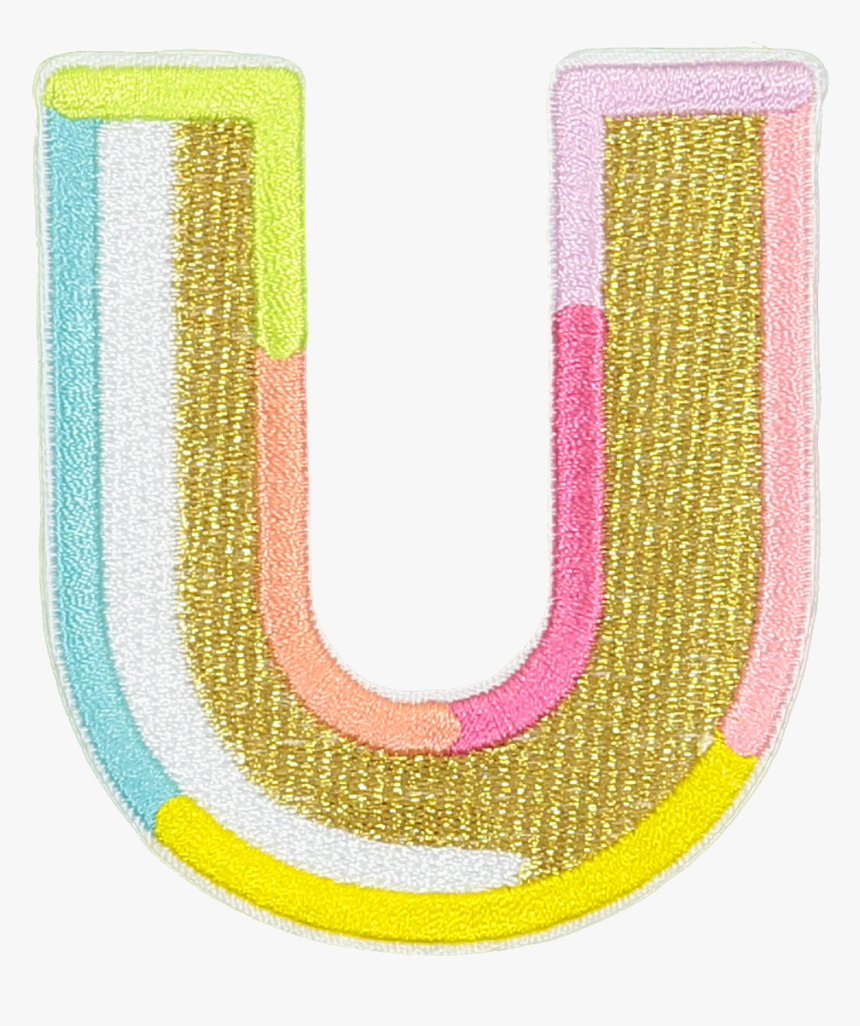 Gold Color Block Letter Patches - Circle, HD Png Download