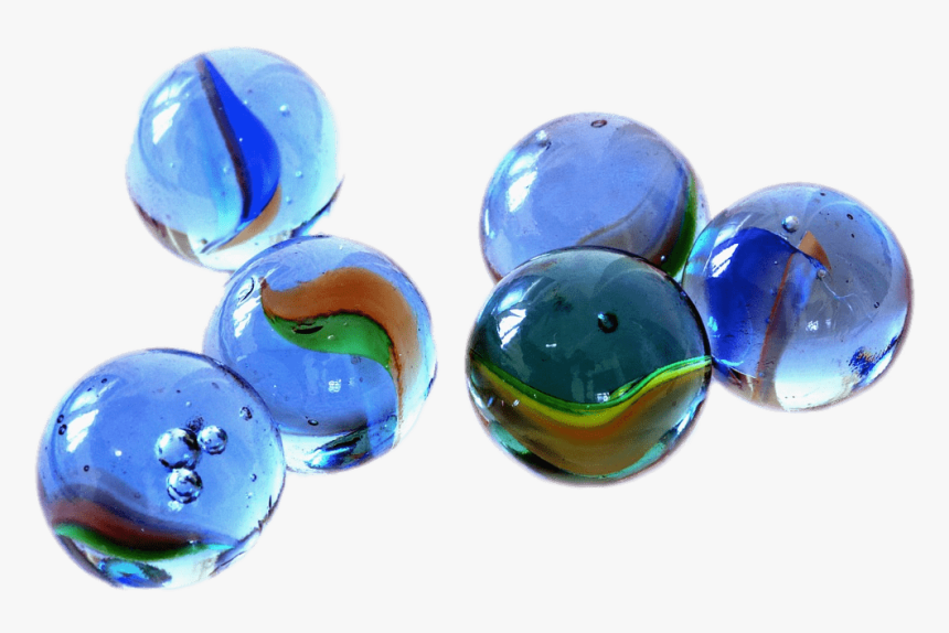 Small Blue Marbles - Marbles Png, Transparent Png