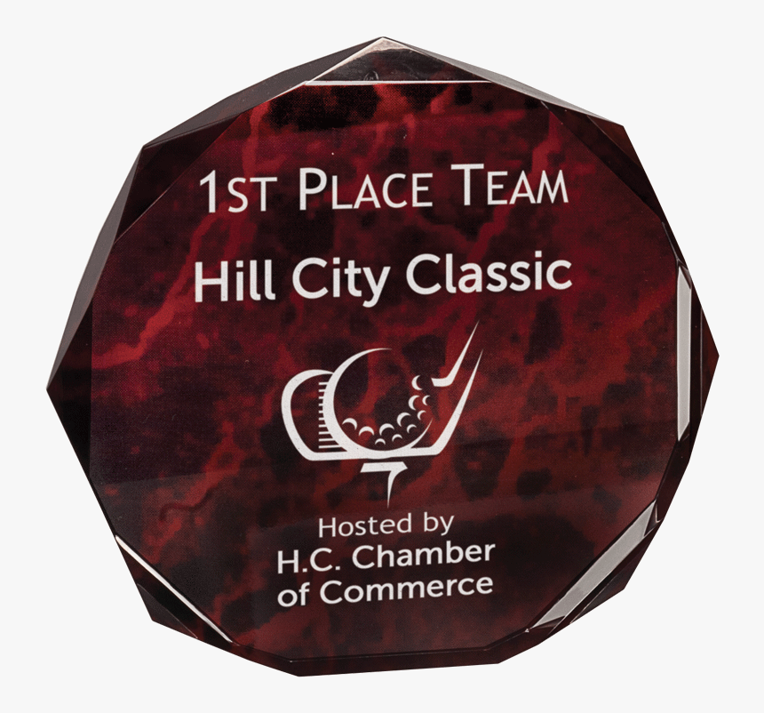 Sample Of Red Marble Octagon Acrylic Award - American College Of Physicians, HD Png Download