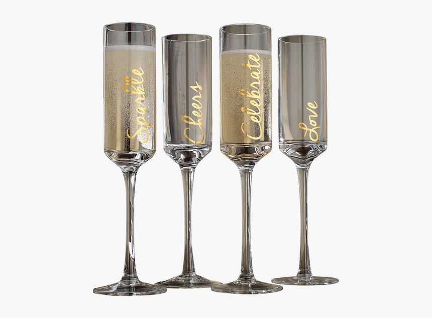 Toasting Flute Glasses Set Of - Champagne Stemware, HD Png Download