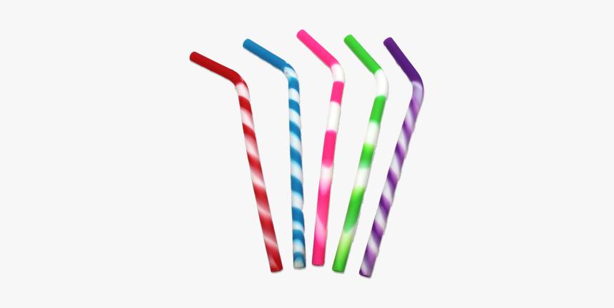 Kitchen Collection Set Of 4 Silicone Straws Assorted - Straws Png, Transparent Png