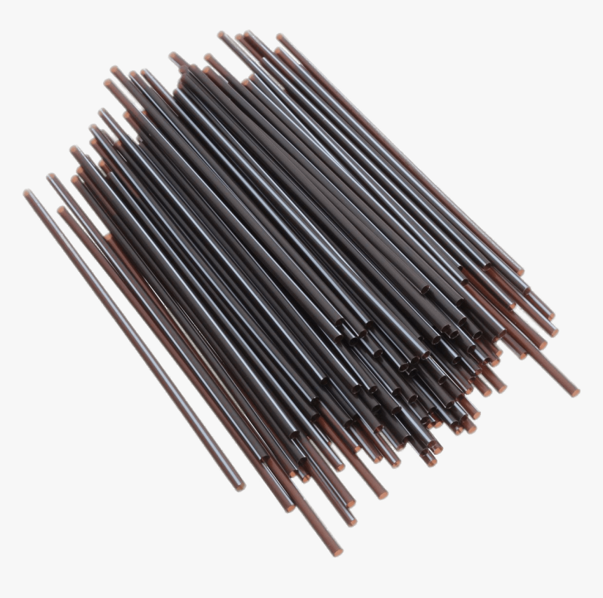Black Straws - Drinking Straw, HD Png Download