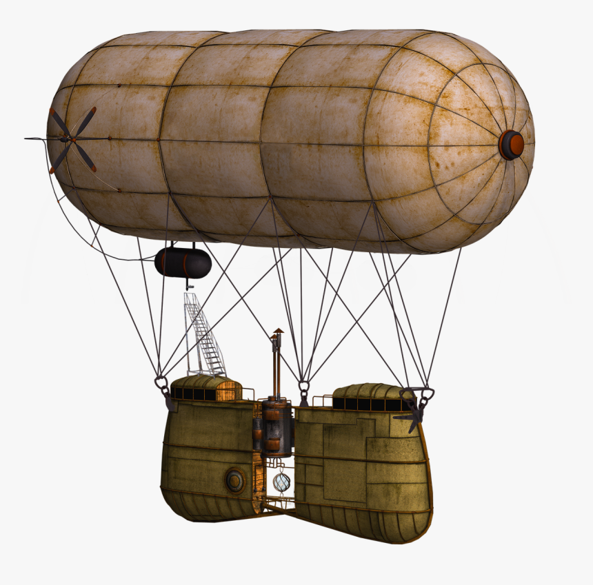 Steampunk, Balloon, Aerostat, Flight, Wind, Free Image - Steampunk Balloon Png, Transparent Png