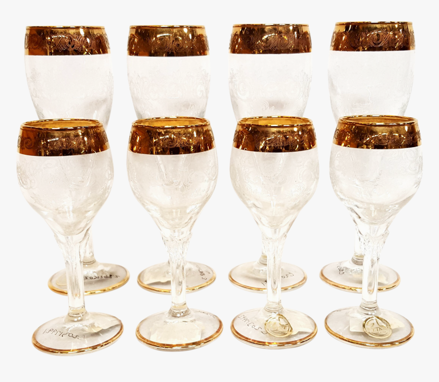 Champagne And Gold - Wine Glass, HD Png Download