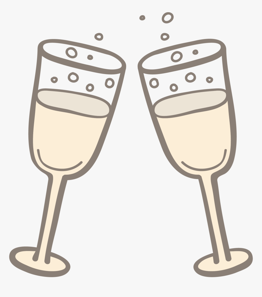 Transparent Champagne Clipart Png - Clipart Champagne Toast Png, Png Download