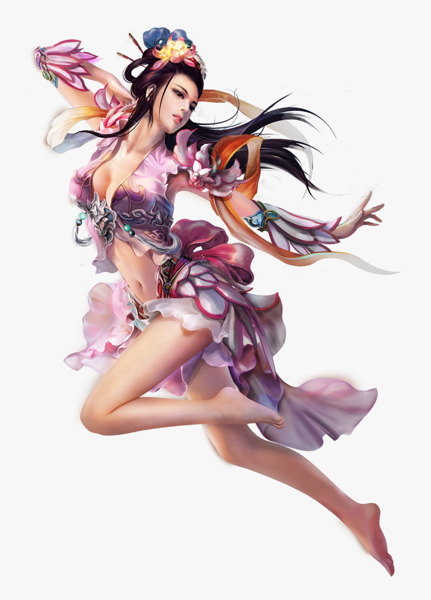 Fantasy Girl Art Png, Transparent Png