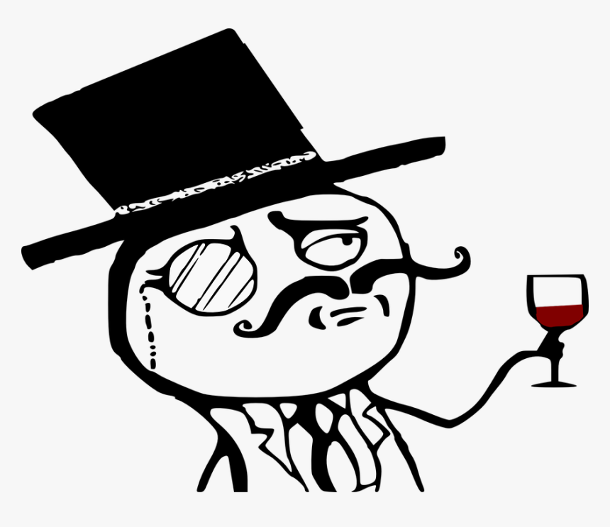 Transparent Champagne Glasses Toast Png - Monocle Gentleman, Png Download