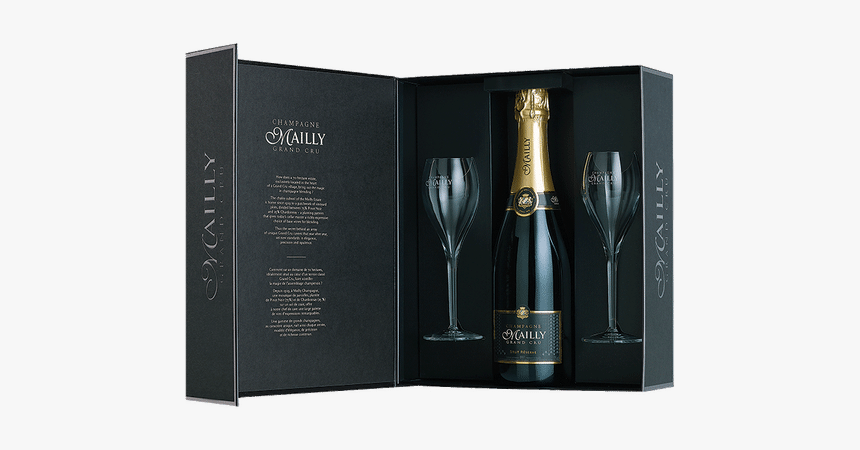 Mailly Brut Reserve Gift With 2 Glasses - Champagne, HD Png Download