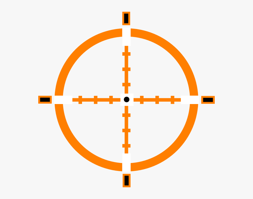 Reticle Clip Art - Transparent Background Crosshair Png, Png Download