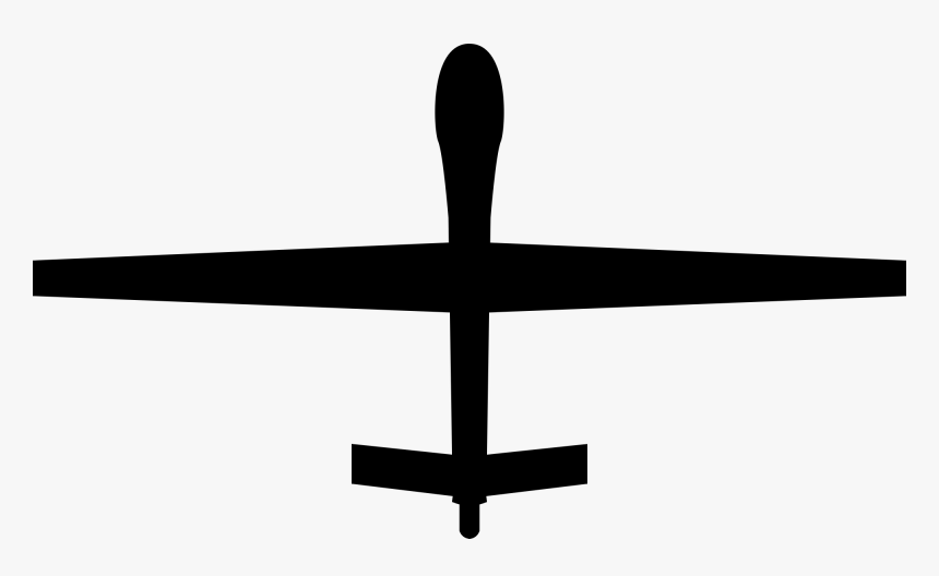 Mq 1 Predator Silhouette, HD Png Download
