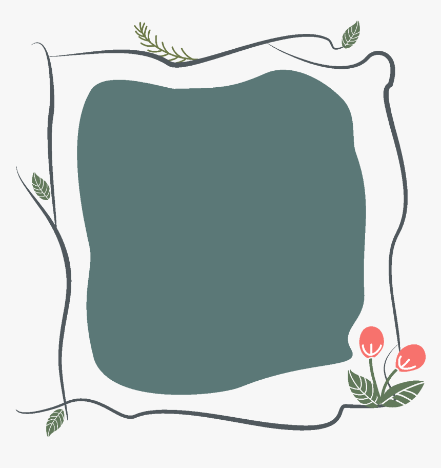 Hand Drawn Plant Border Design Element Png And Vector, Transparent Png