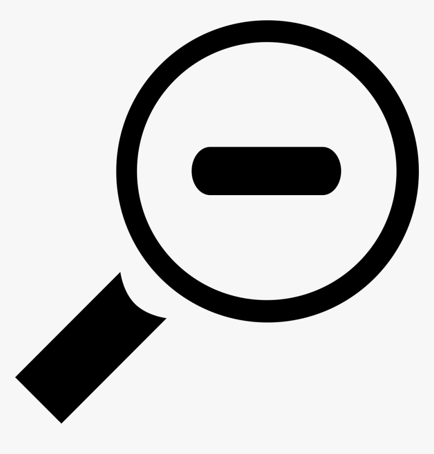 Si Glyph Zoom Out - Circle, HD Png Download