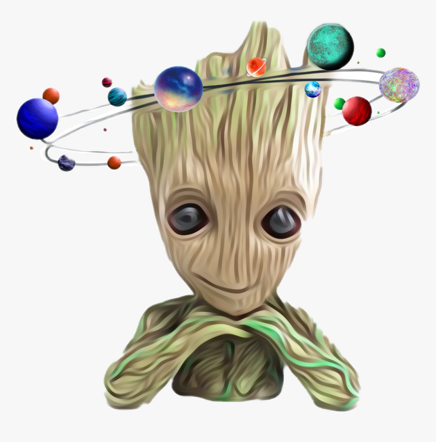 #groot #marvel #comics #space #galaxy #stars #space - Imagem Groot Baby Png, Transparent Png