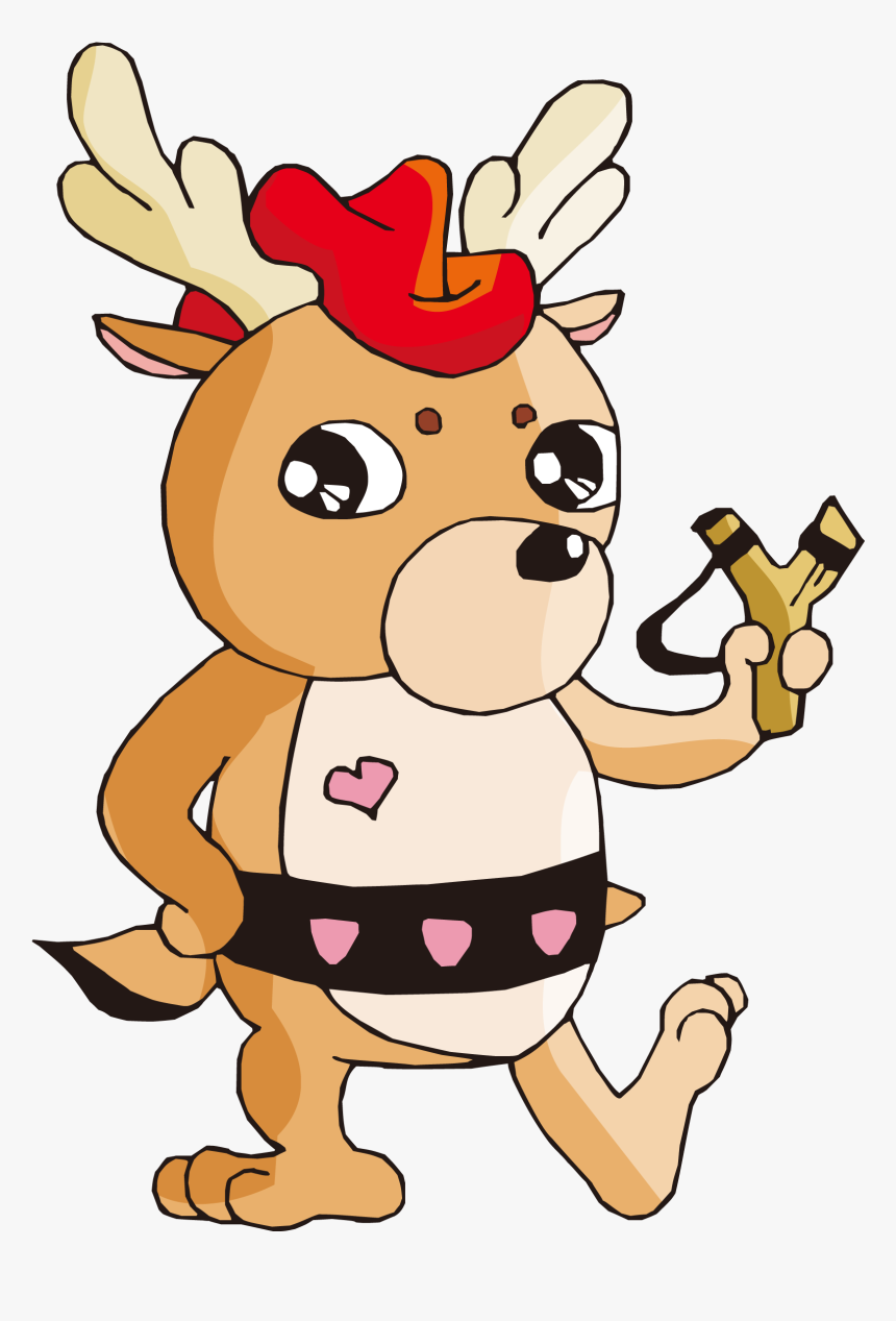 卡通 鹿, HD Png Download