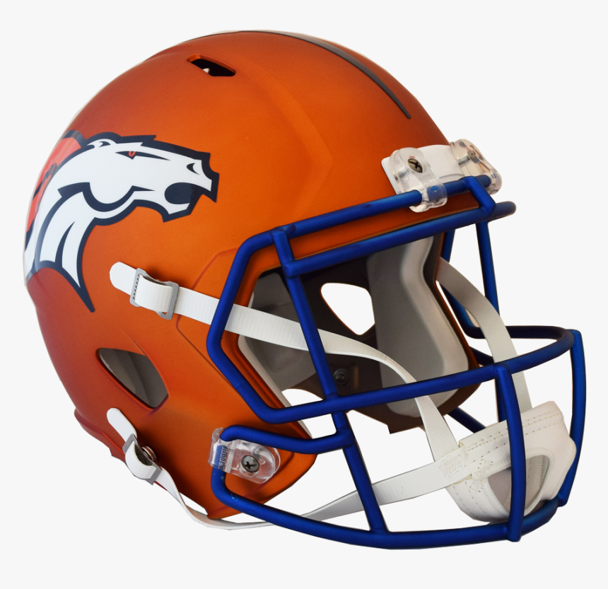 Riddell Deluxe Replica Helmet Blaze - Broncos Blaze Helmet, HD Png Download