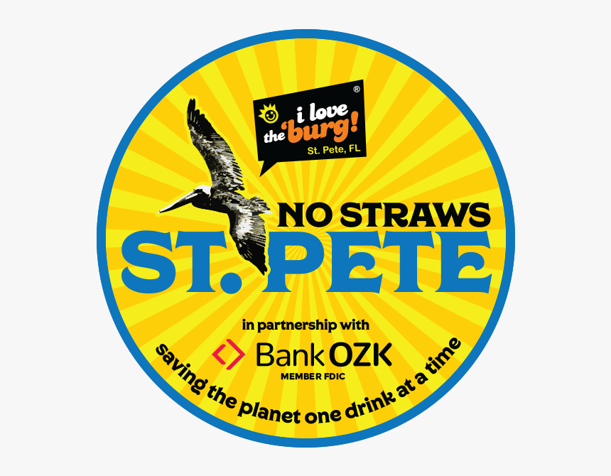 No Straws St Pete, HD Png Download