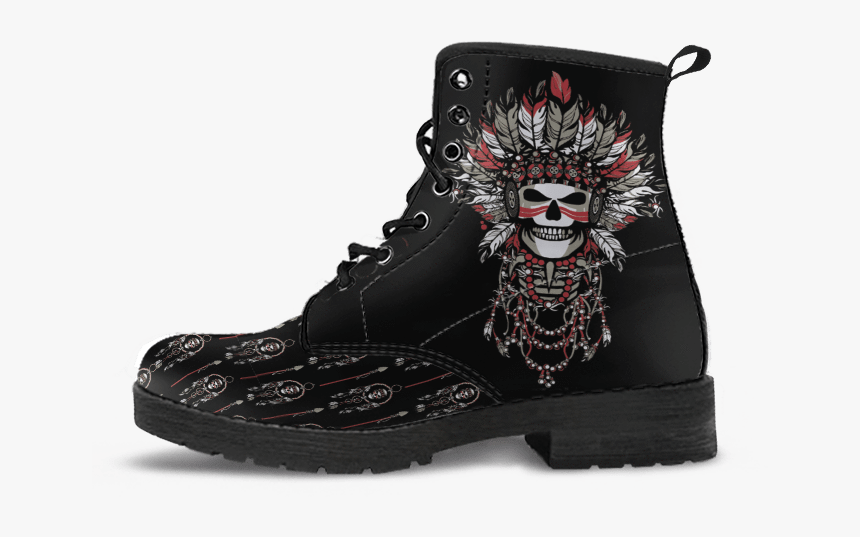Transparent Gothic Skull Png - Women's Flamingo Boots, Png Download