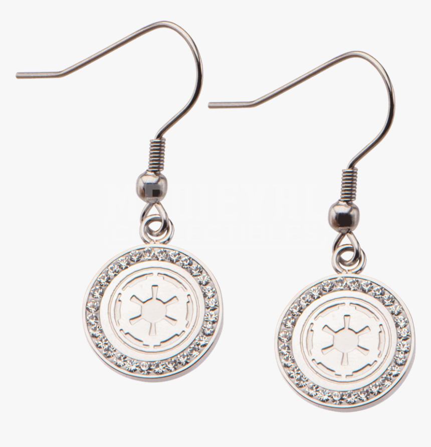 Star Wars Galactic Empire Symbol Dangle Earrings - Earrings, HD Png Download