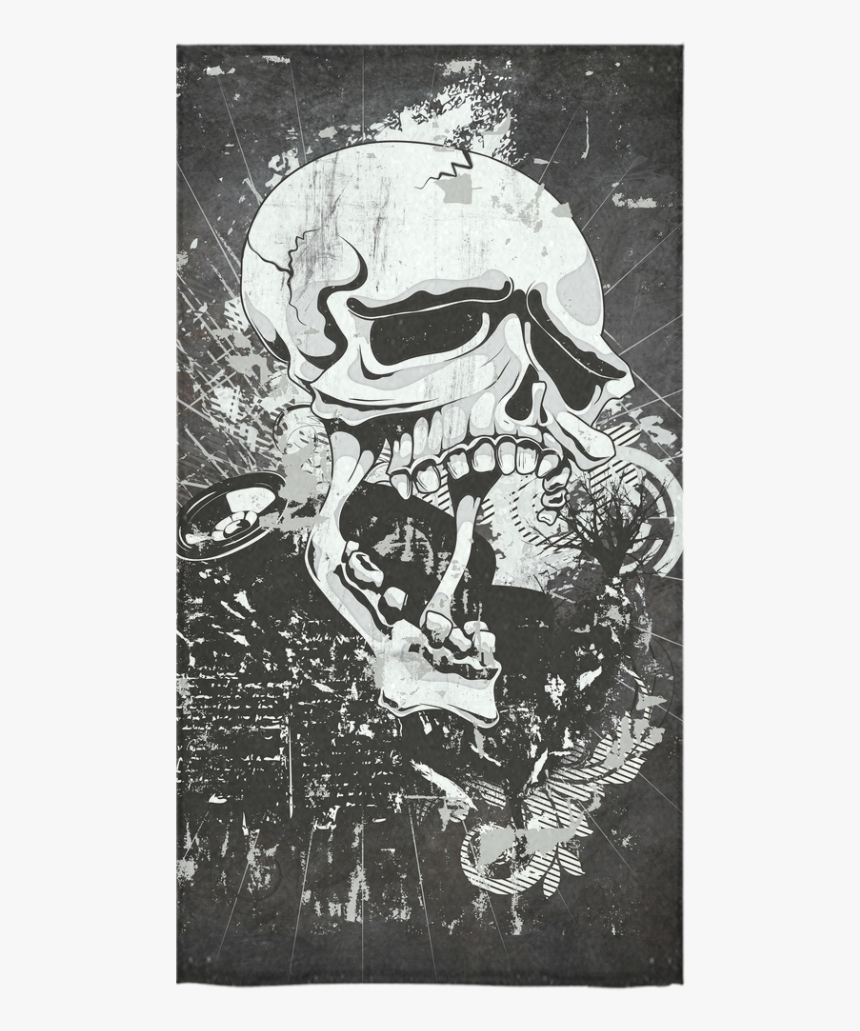 Dark Gothic Skull Bath Towel 30 X56 - Skull Samsung Galaxy S8 Plus Cases, HD Png Download