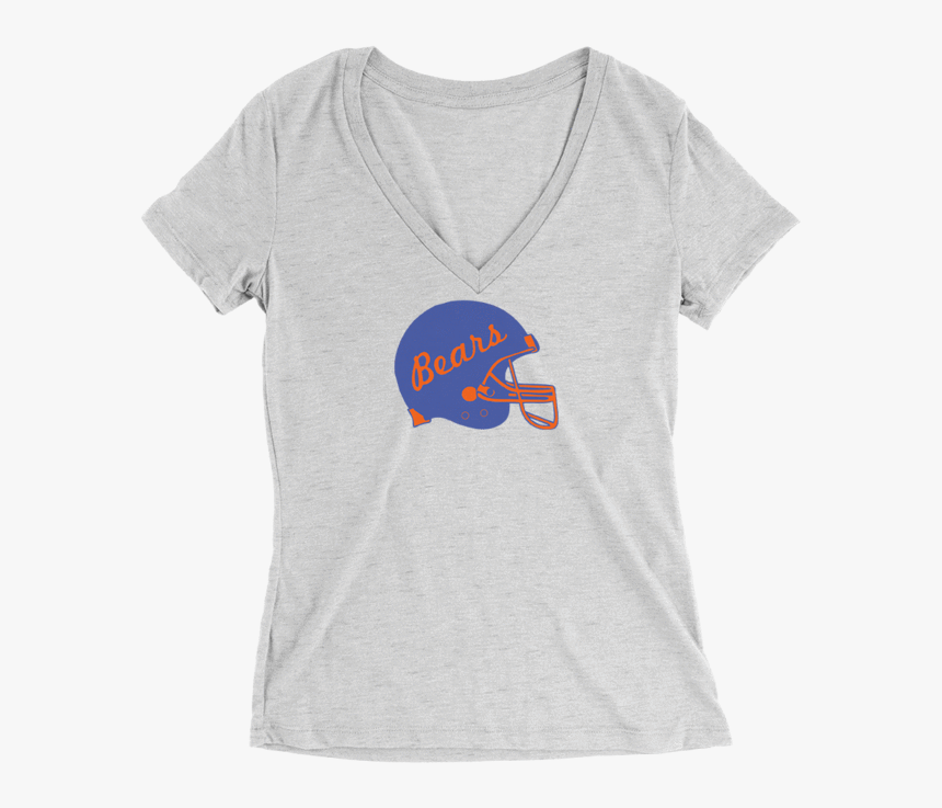Womens Bears Helmet Womens V Neck The T Shirt Deli, - Active Shirt, HD Png Download