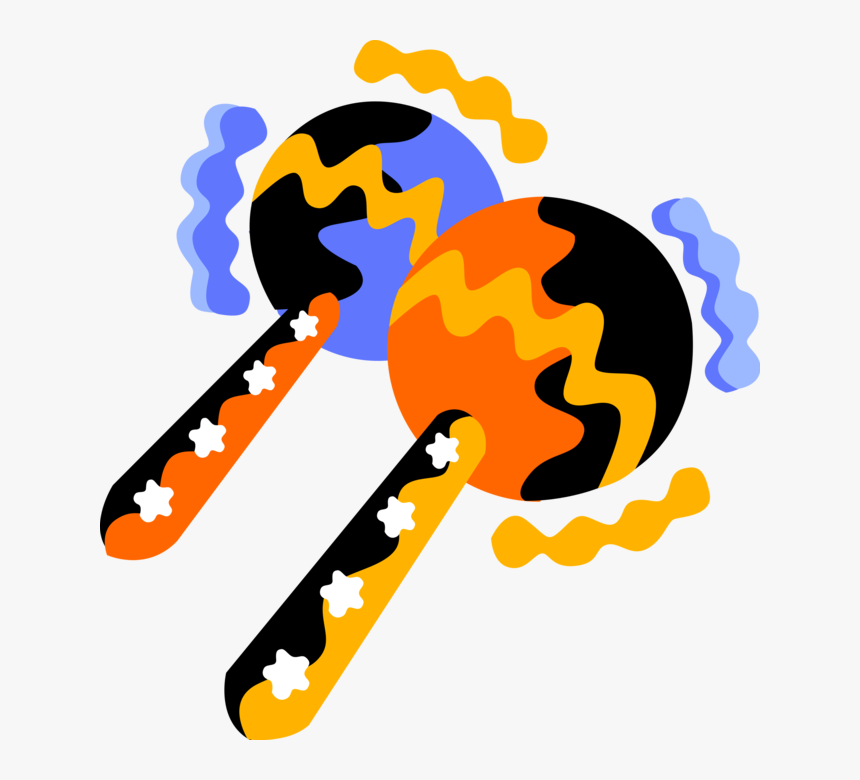 Vector Illustration Of Latin Music Maracas Or Rumba, HD Png Download