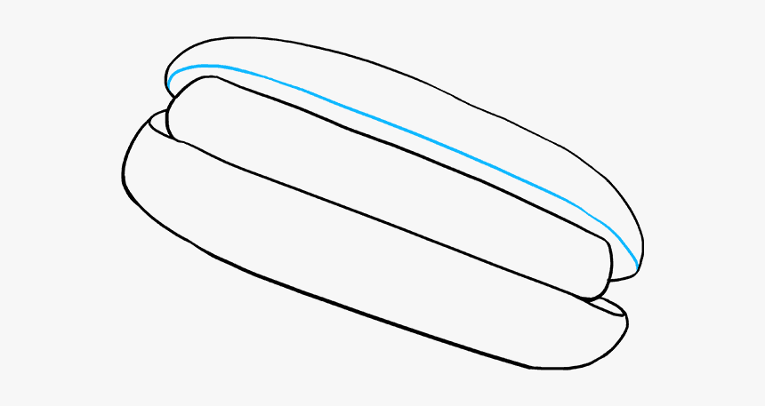 How To Draw Hot Dog - Draw A Hot Dog, HD Png Download