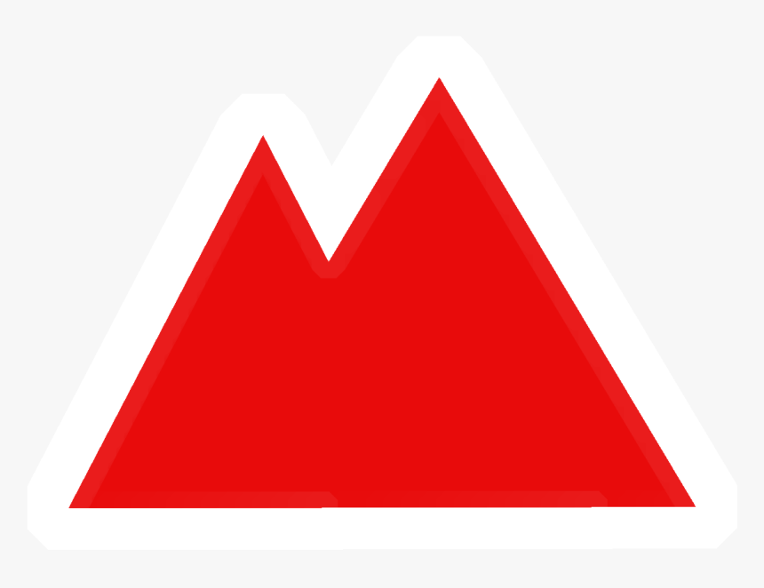 Mountains Red With White Border - Chapeuzinho De Aniversario Vermelho, HD Png Download