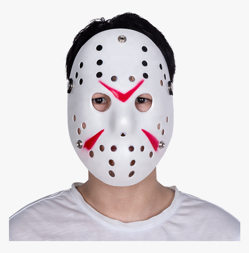 2018 White Plastic Jason Face Mask Halloween Hockey - Art Of Fighters Mask, HD Png Download