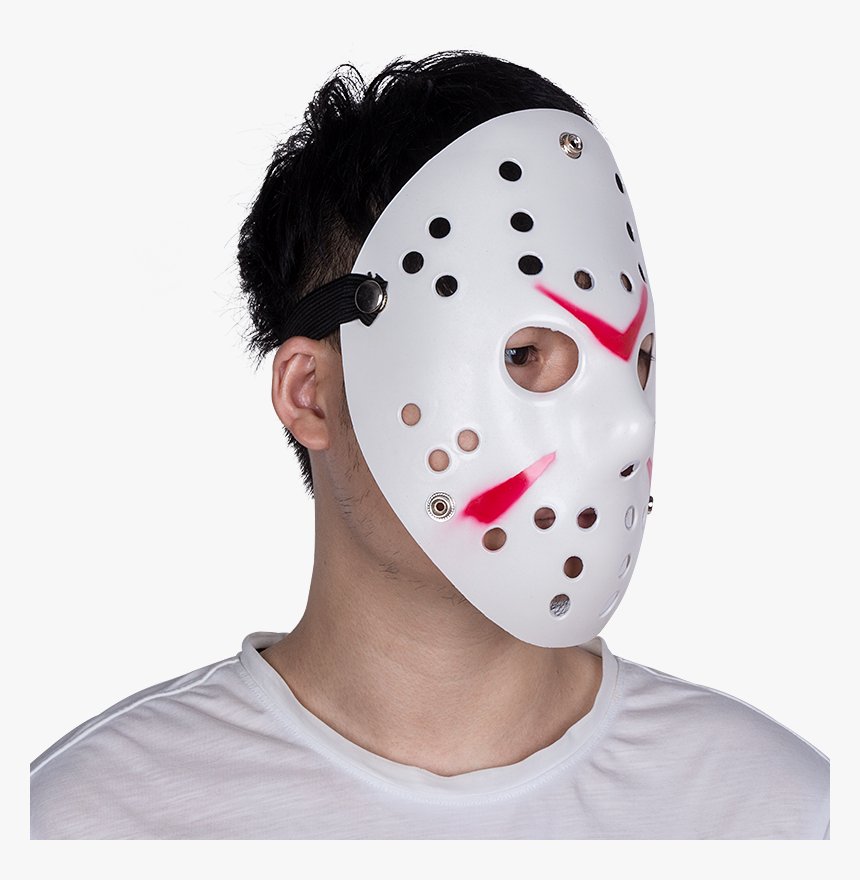 2018 Trendy Halloween Mask Plastic White Jason Hockey - Goaltender Mask, HD Png Download